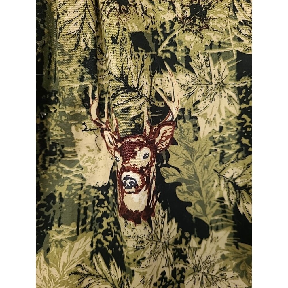 Field Tested by Outdoor Life Men's Camouflage Green Buck Long Sleeve Button Up S